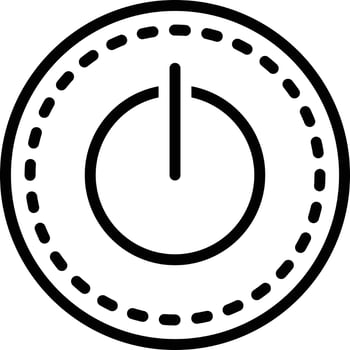 Line icon for on vector