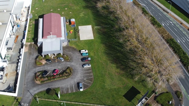 Aerial view of Hamilton, New Zealand photo