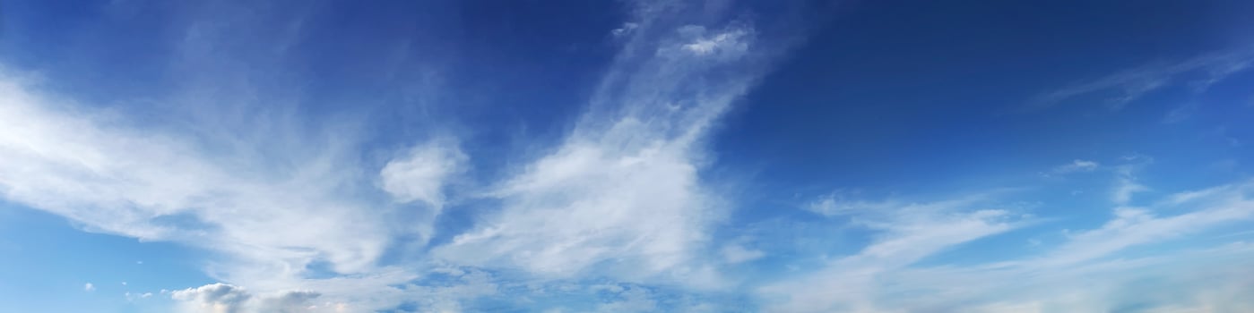 Panoramic sky on a sunny day. photo