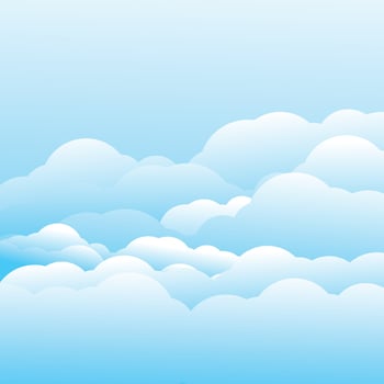 Cloud template vector