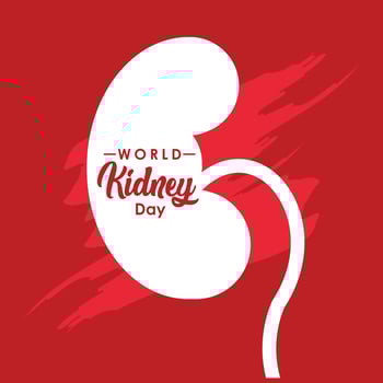 World Kidney Day Vector For Print and Celebrate