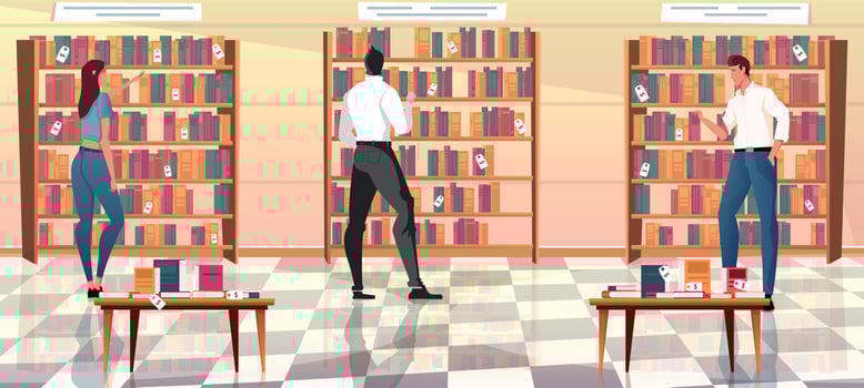 Book Shop Background vector