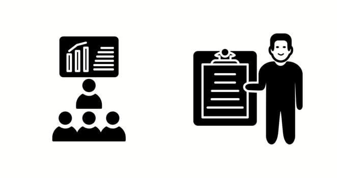 Unique Two Vector Icons Set