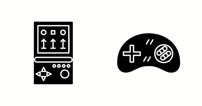 Unique Two Vector Icons Set