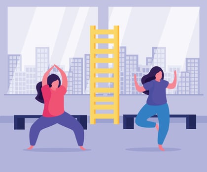 Self Care Concept Flat Background vector