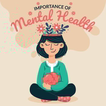 World Health Mental Day Awareness vector