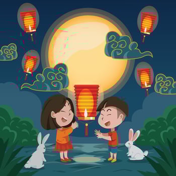 Mid Autumn Festival Concept vector