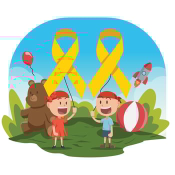 Childhood Cancer Awareness vector