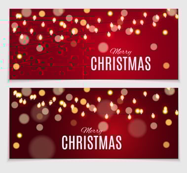 Abstract Beauty Christmas and New Year Card Collection vector