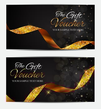 Luxury Members, Gift Card Template for your Business vector