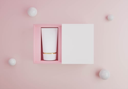 A squeeze tube for applying creams or cosmetics. photo