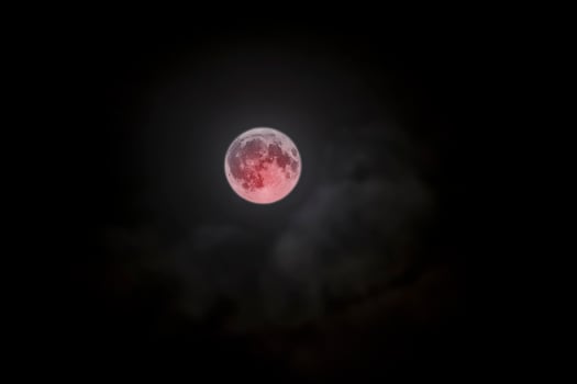 The beautiful image of Super blood moon photo