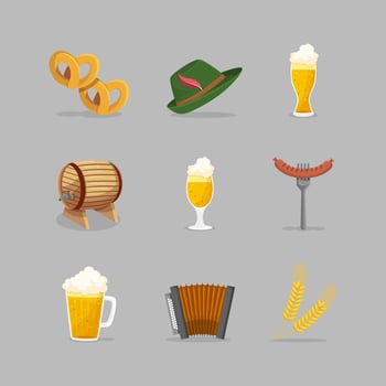 Oktoberfest Icon Collection vector