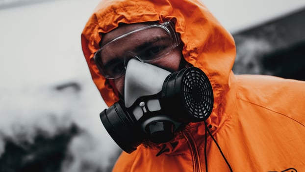 Protection respirator half mask for toxic gas photo