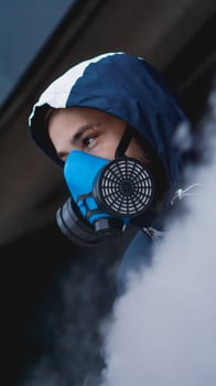 Protection respirator half mask for toxic gas photo