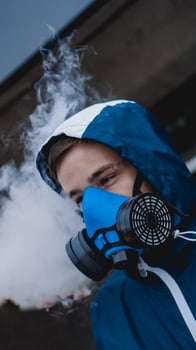 Protection respirator half mask for toxic gas photo