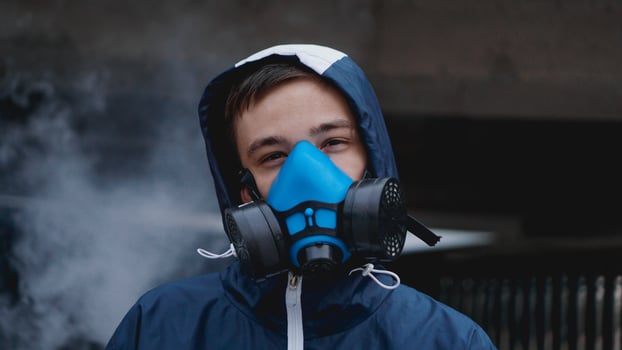 Protection respirator half mask for toxic gas photo