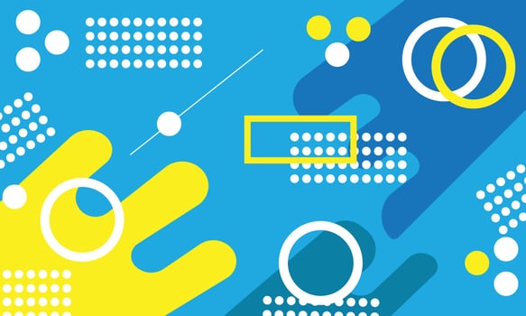 abstract background wallpaper blue yellow colorful modern geometry vector