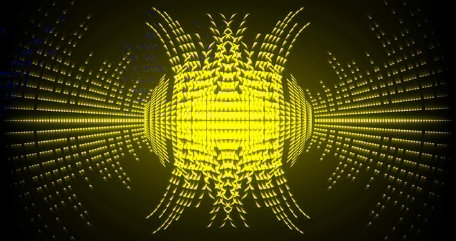Sound waves oscillating dark light vector