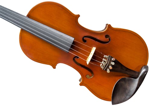 The violin on the table, Close up of violin on the wooden floo photo