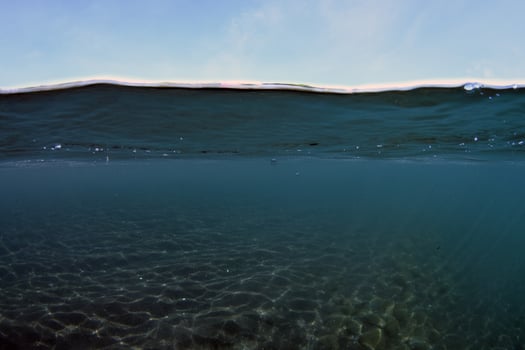 Half water background photo