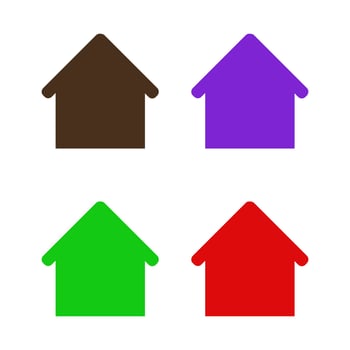 House illustrated on white background vector