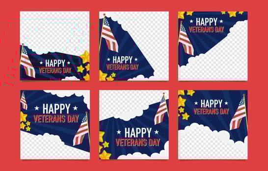 Social Media for Veteran's Day vector