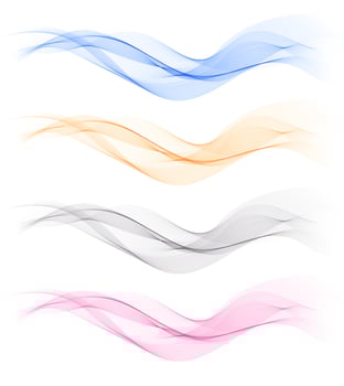 Abstract colorful line wave background. vector