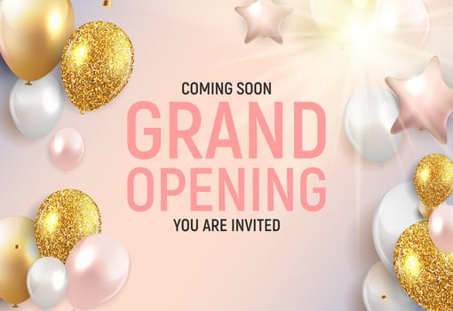 Grand opening concept. Vector Illustration