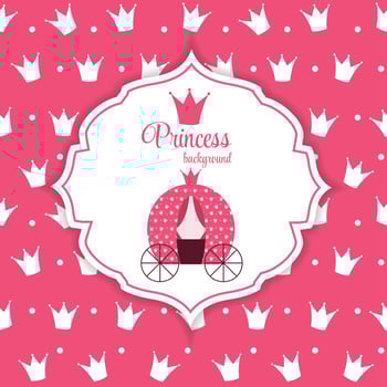 Princess Crown Background vector