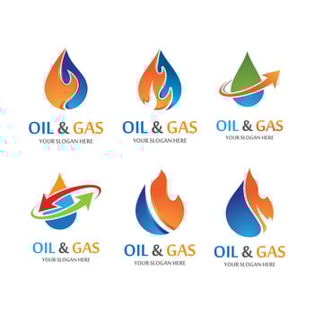 Oil and gas logo images vector
