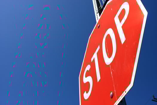 American road signs, stop signs photo