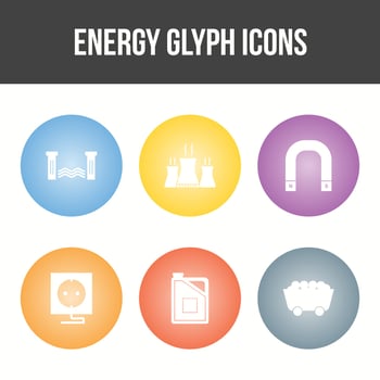 Beautiful Unique Energy Vector Icon Set