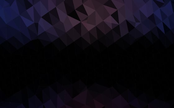 Dark Black vector low poly texture.