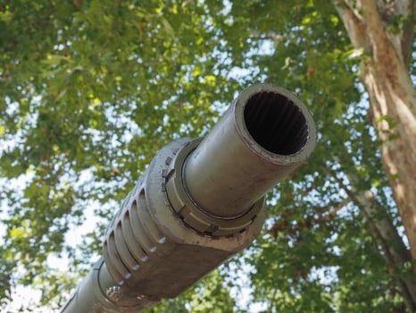 Tank gun used by the army photo