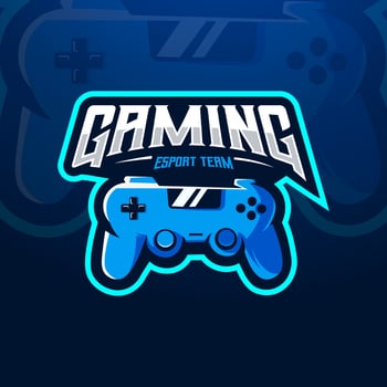 Controller gaming e sport team logo vector