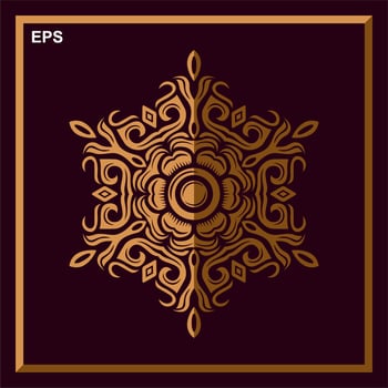 Modern mandala art vector design with a beautiful mix of colors