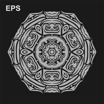 Modern mandala art vector design with a beautiful mix of colors