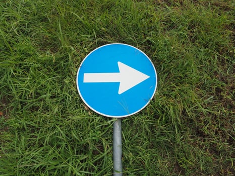 Direction arrow sign photo