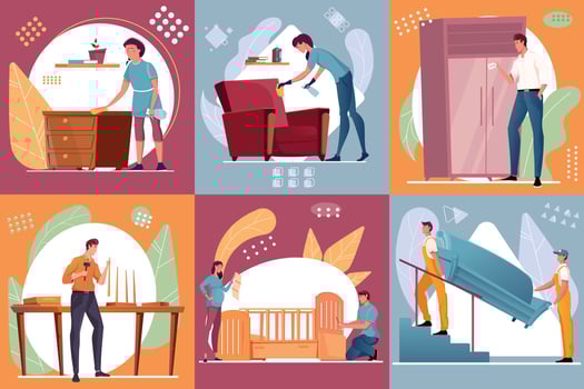 Furniture Composition Set vector