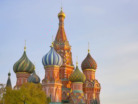 St. Basil's Cathedral in Red Square Moscow Kremlin, Russia photo