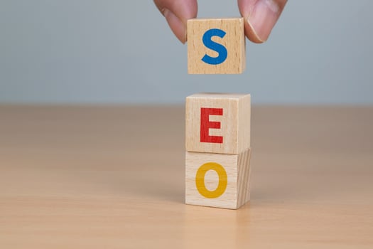 Letters seo meaning search engine optimization on them photo