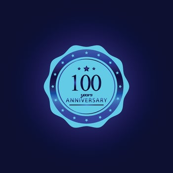 100 Years Anniversary Celebration Vector Template Design Illustration
