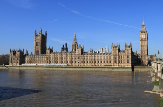 Big Ben and Westminster Palace in London UK photo