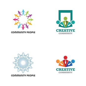 Community, network and social icon vector