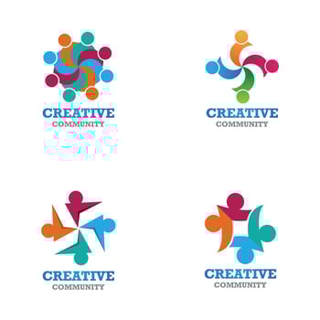 Community, network and social icon vector