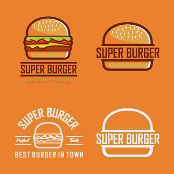 burger logo vector