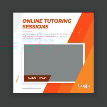 Education banner template vector