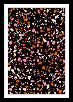 Terrazzo Floor Tile Pattern Abstract Background vector