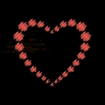 simple love heart icon vector